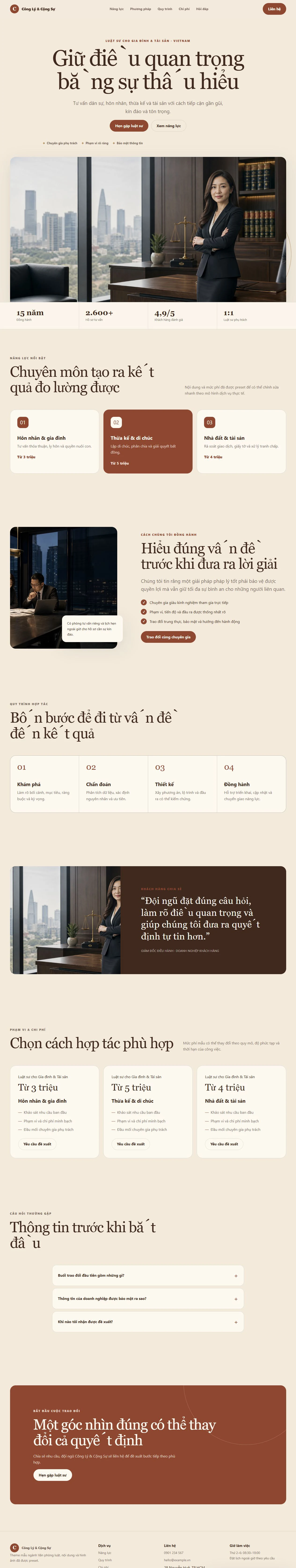 Ảnh xem trước theme Công Lý & Cộng Sự
