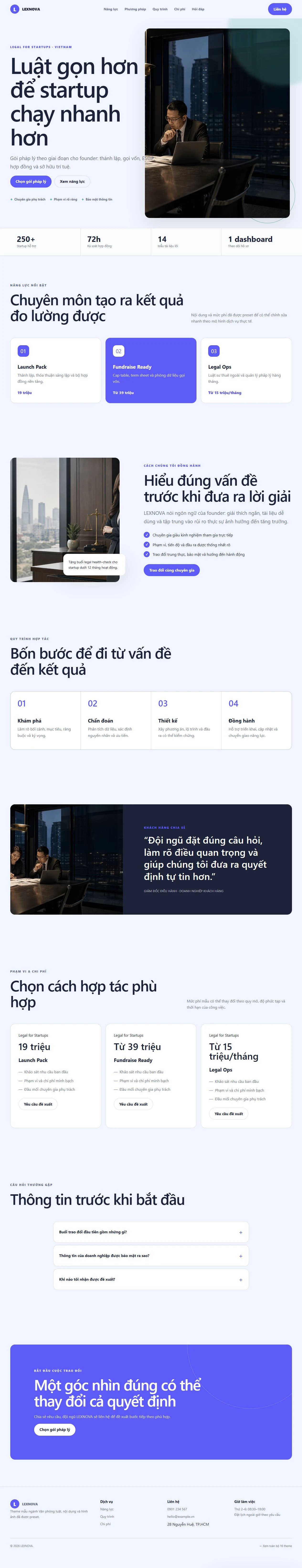 Ảnh xem trước theme LEXNOVA