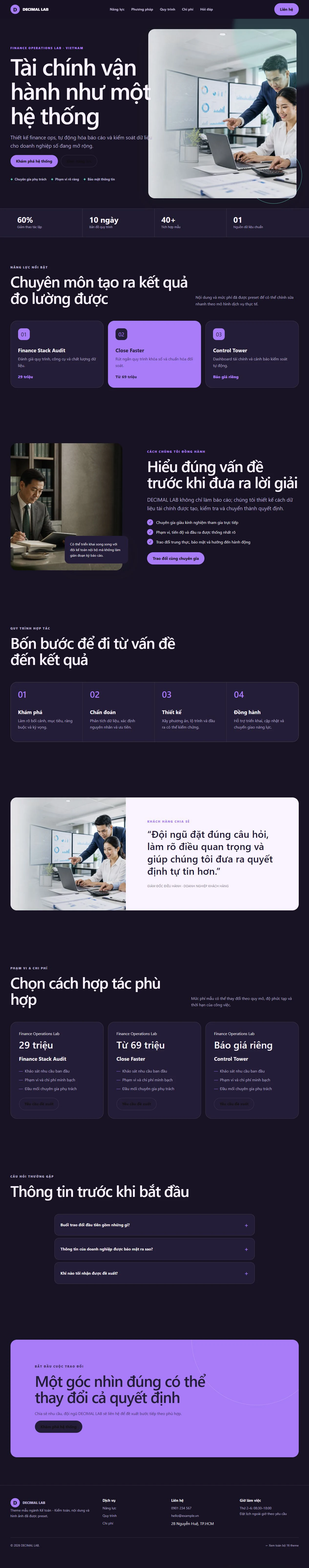 Ảnh xem trước theme DECIMAL LAB