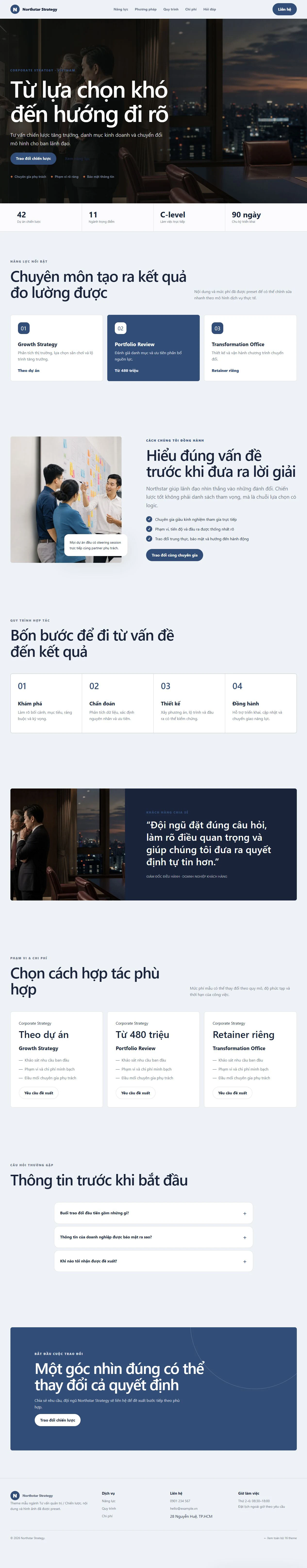 Ảnh xem trước theme Northstar Strategy