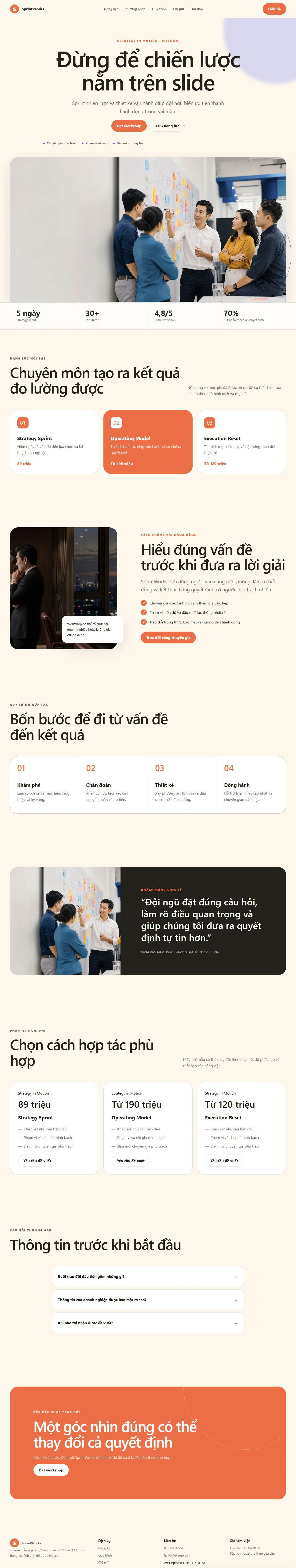 Ảnh xem trước theme SprintWorks