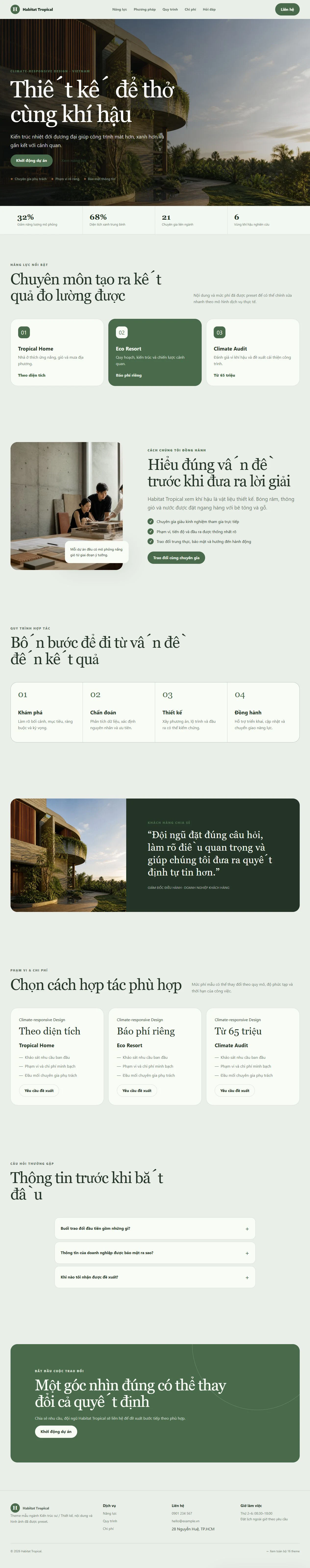 Ảnh xem trước theme Habitat Tropical