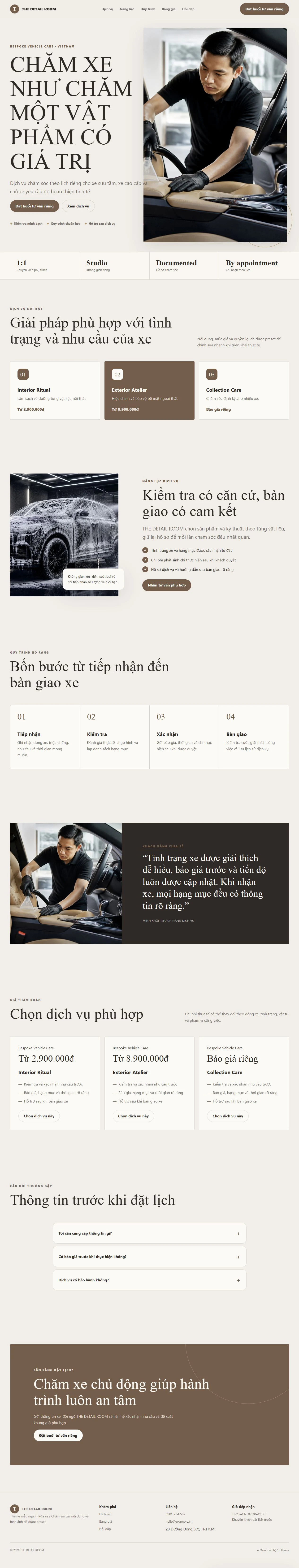 Ảnh xem trước theme THE DETAIL ROOM