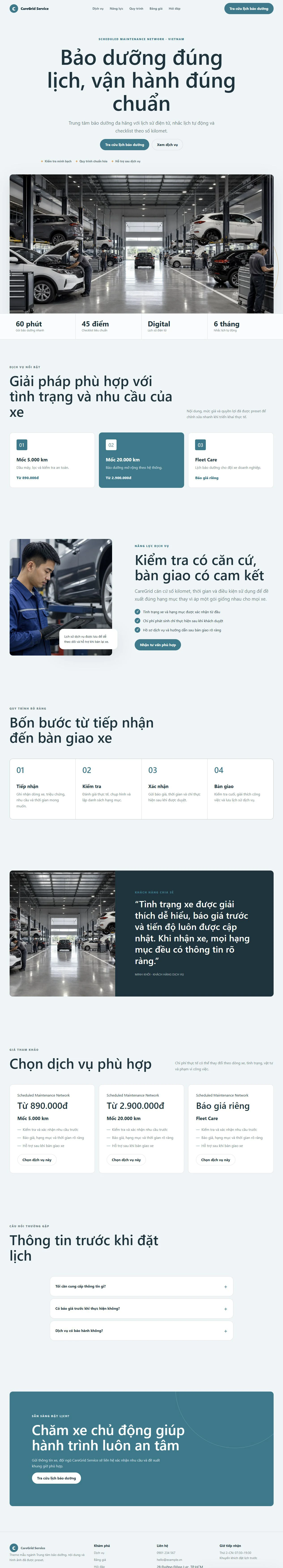 Ảnh xem trước theme CareGrid Service