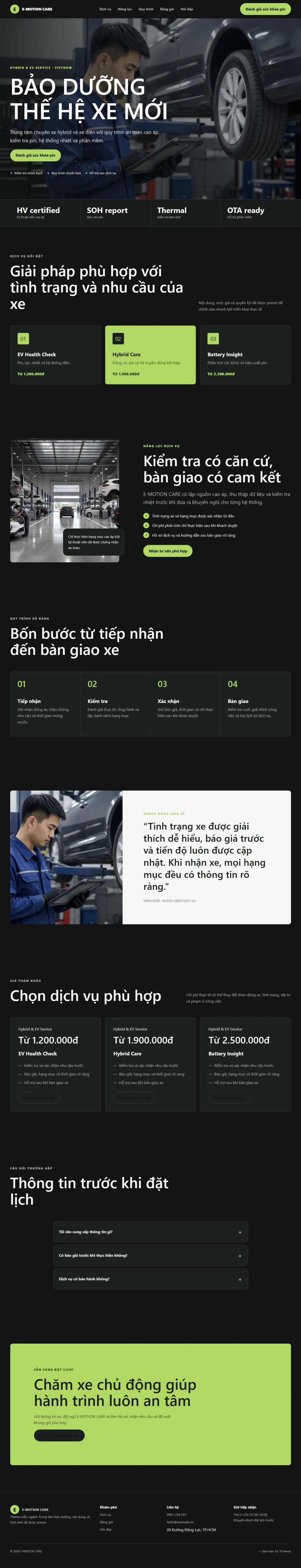 Ảnh xem trước theme E-MOTION CARE