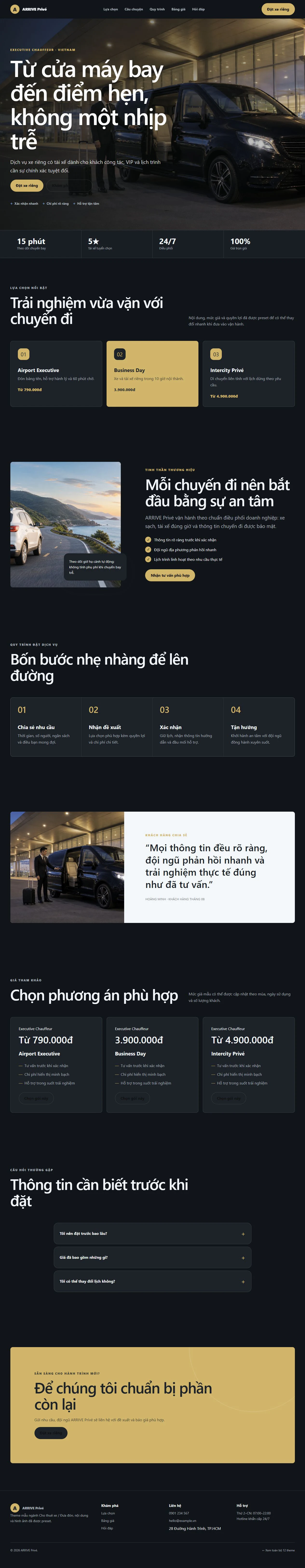 Ảnh xem trước theme ARRIVE Privé