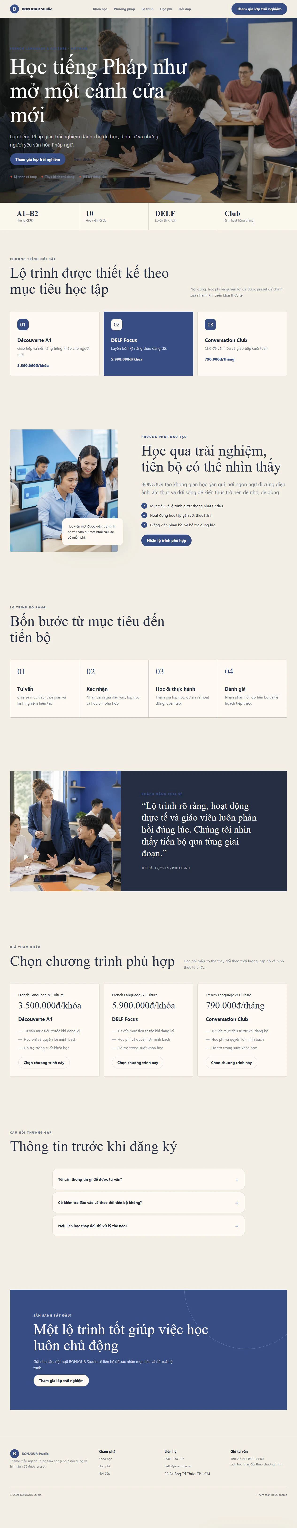 Ảnh xem trước theme BONJOUR Studio
