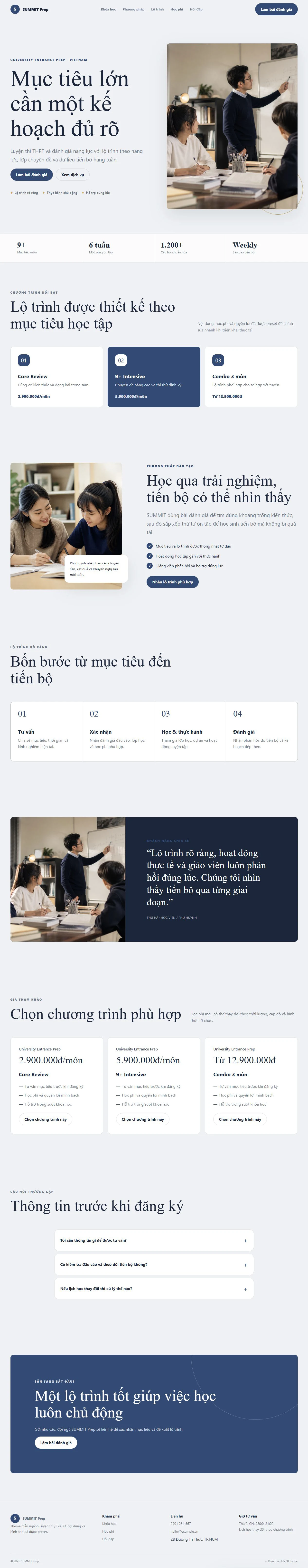 Ảnh xem trước theme SUMMIT Prep