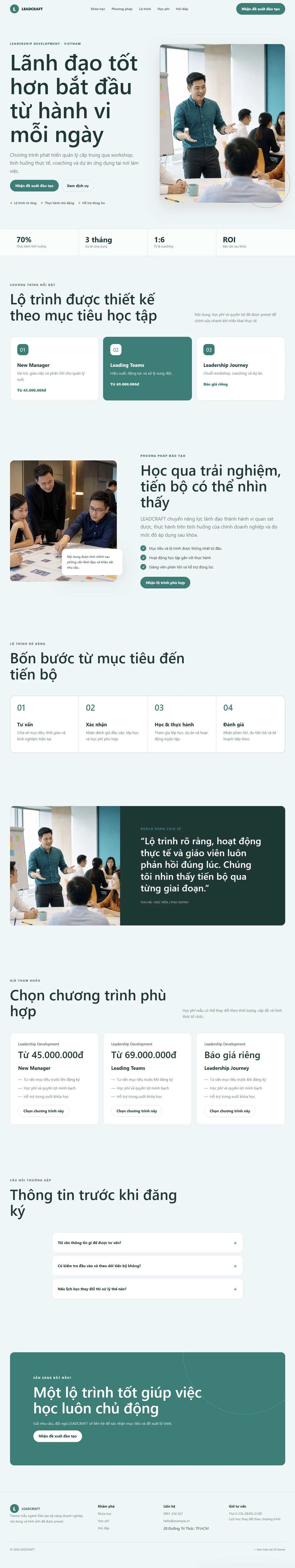 Ảnh xem trước theme LEADCRAFT