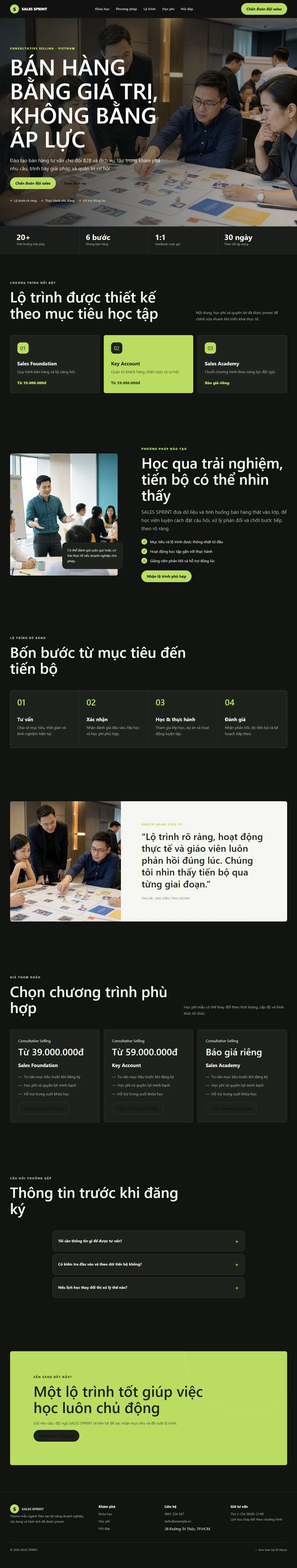 Ảnh xem trước theme SALES SPRINT