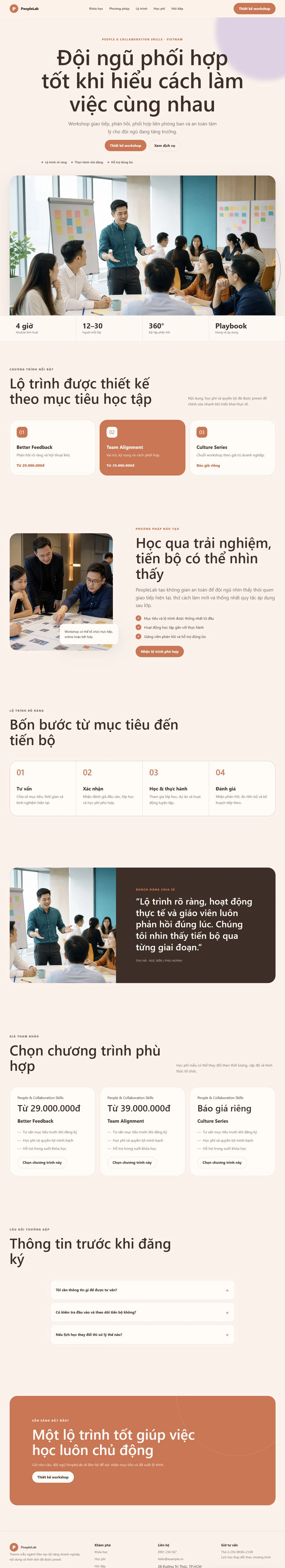 Ảnh xem trước theme PeopleLab