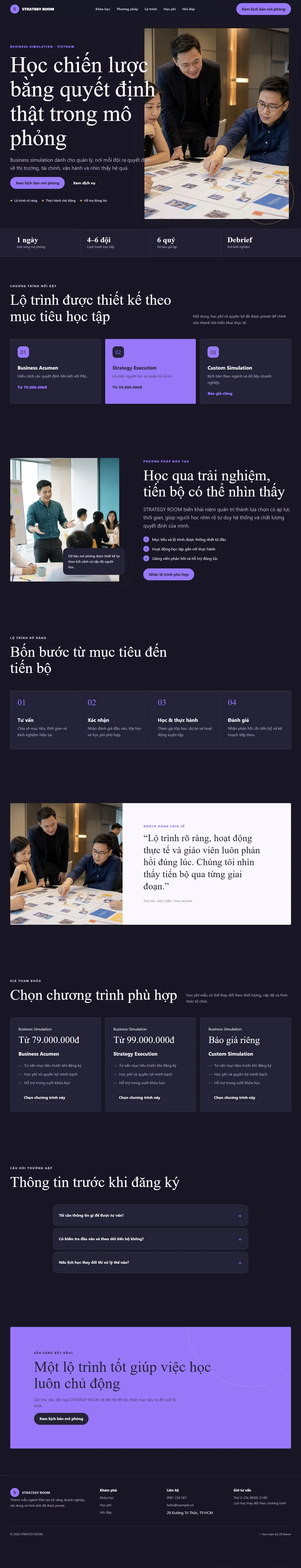 Ảnh xem trước theme STRATEGY ROOM