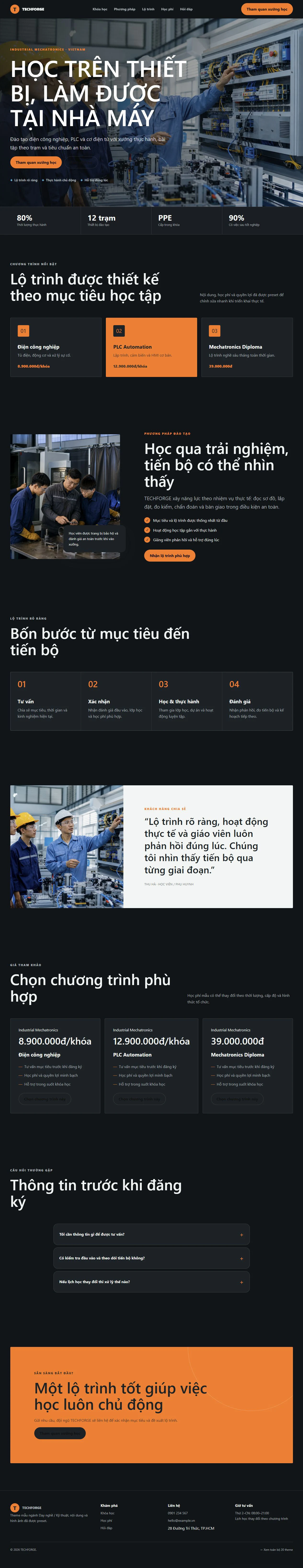 Ảnh xem trước theme TECHFORGE