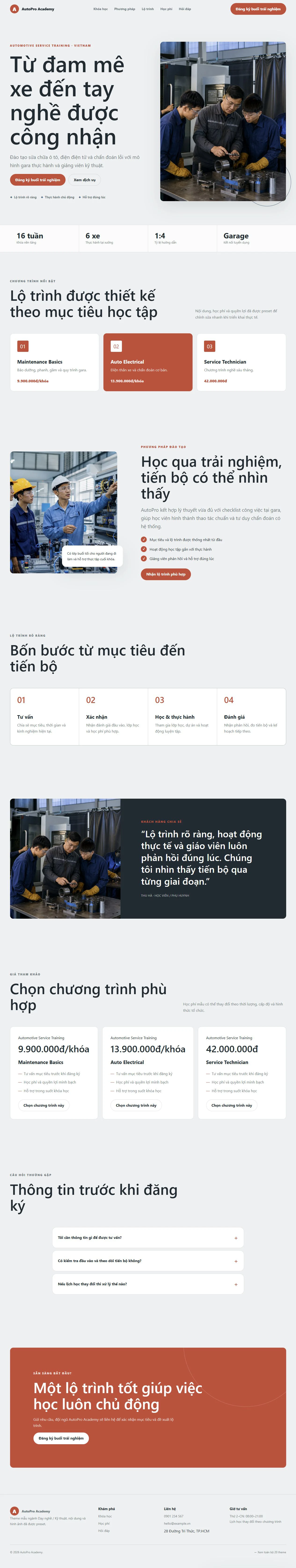 Ảnh xem trước theme AutoPro Academy