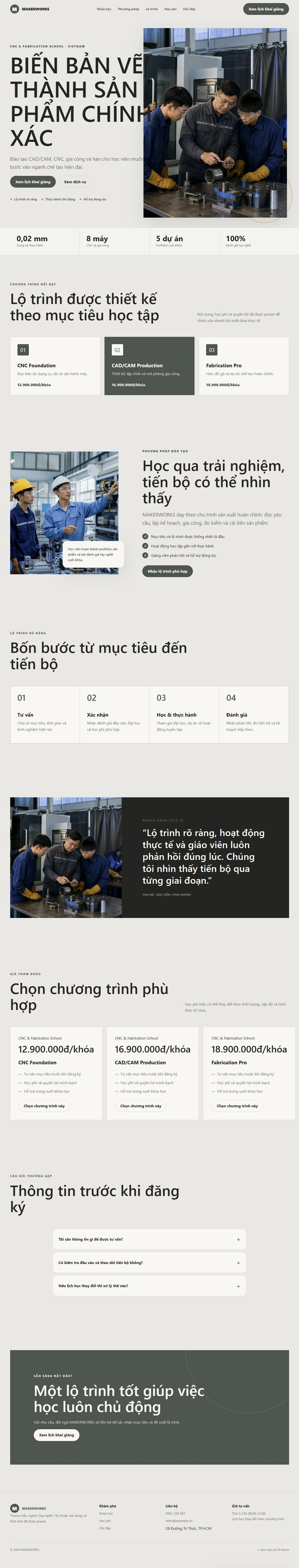 Ảnh xem trước theme MAKERWORKS