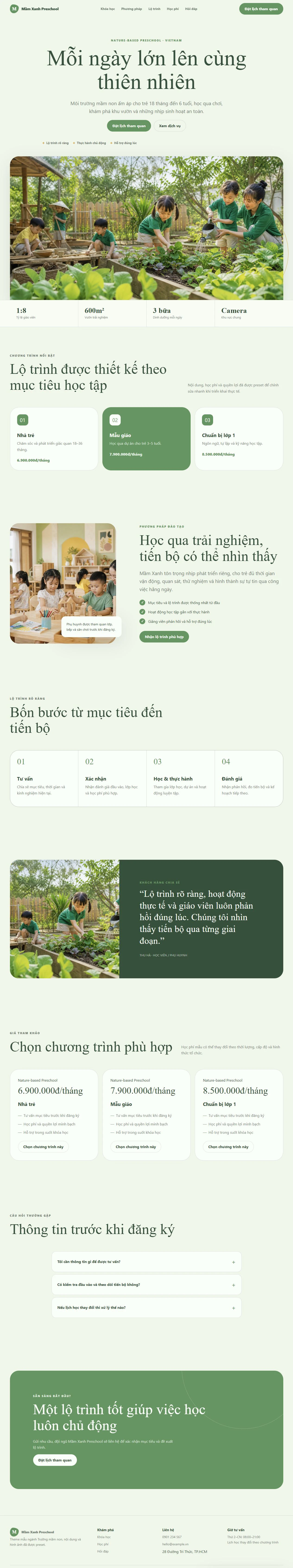 Ảnh xem trước theme Mầm Xanh Preschool