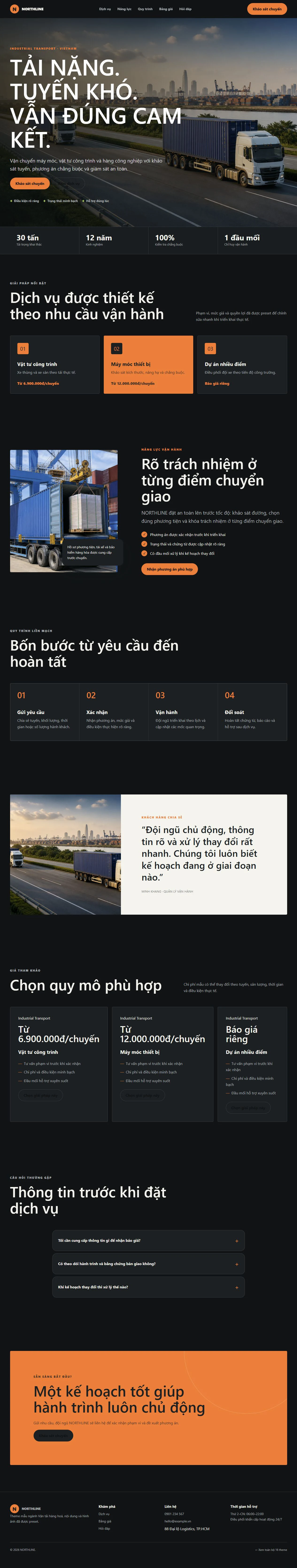 Ảnh xem trước theme NORTHLINE