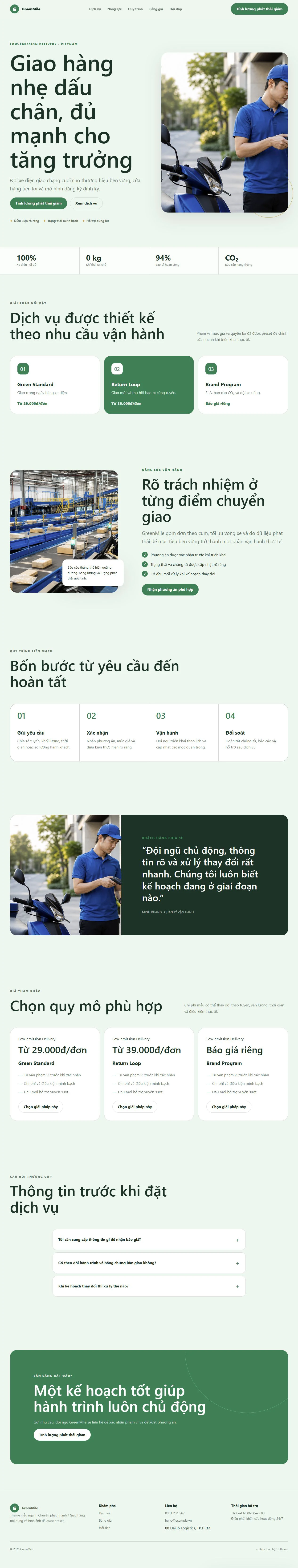 Ảnh xem trước theme GreenMile