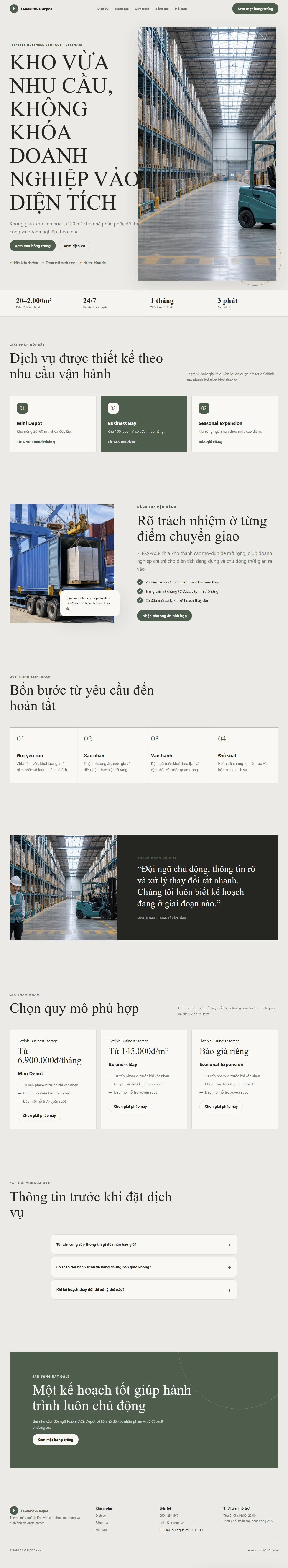 Ảnh xem trước theme FLEXSPACE Depot