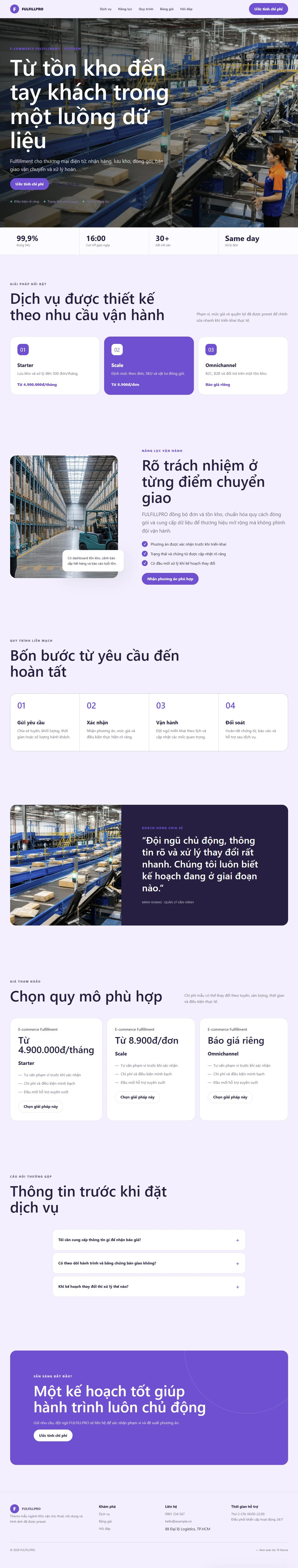 Ảnh xem trước theme FULFILLPRO