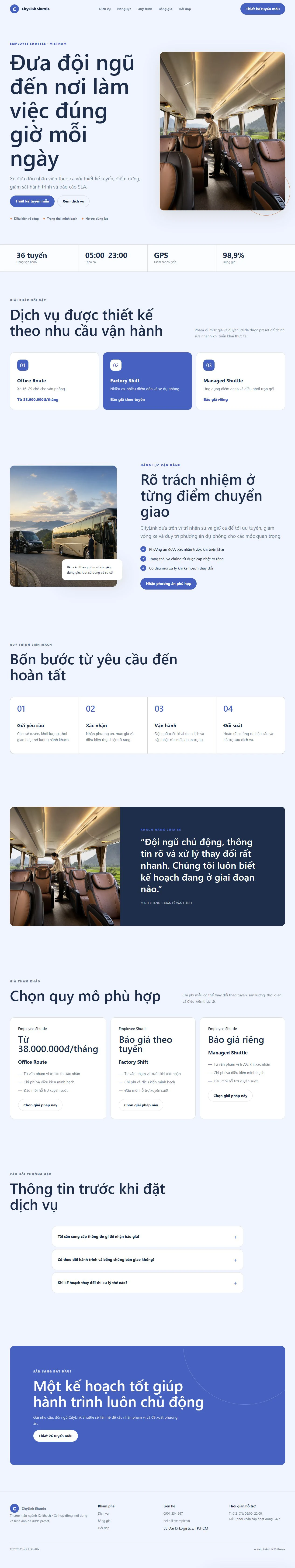 Ảnh xem trước theme CityLink Shuttle