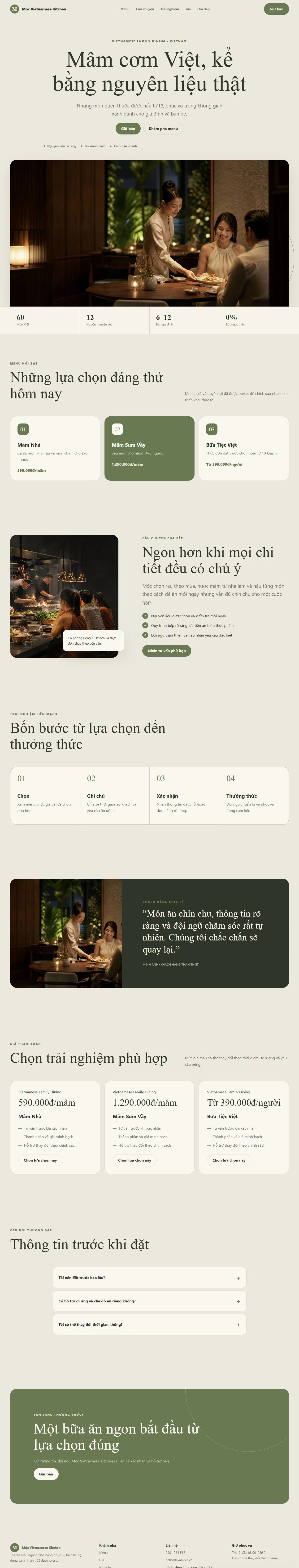 Ảnh xem trước theme Mộc Vietnamese Kitchen