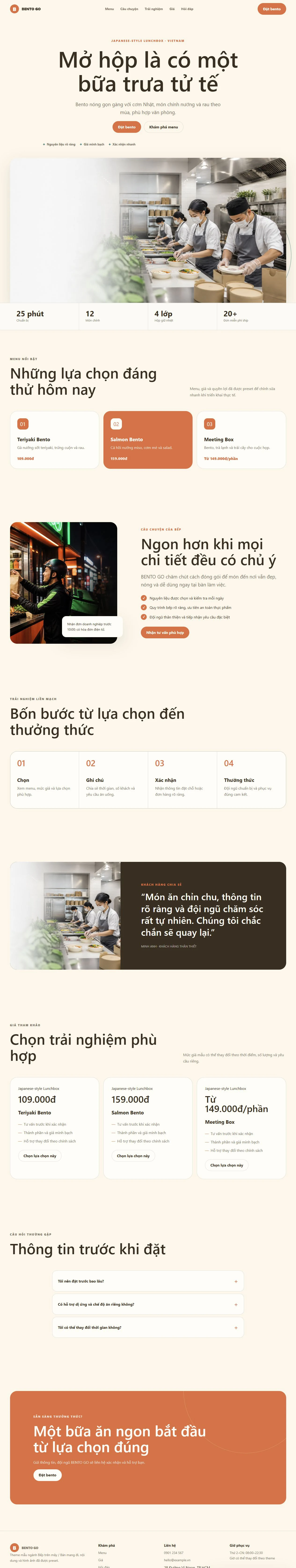 Ảnh xem trước theme BENTO GO