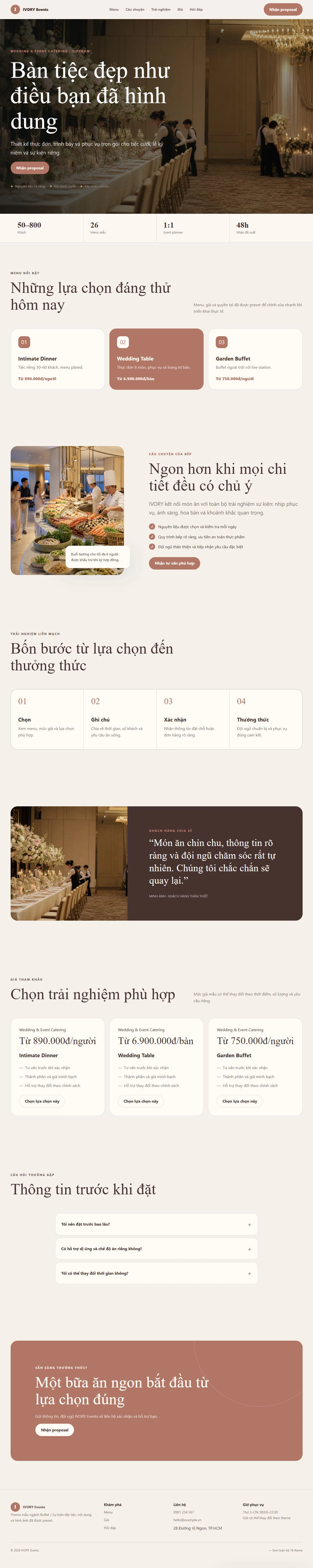 Ảnh xem trước theme IVORY Events