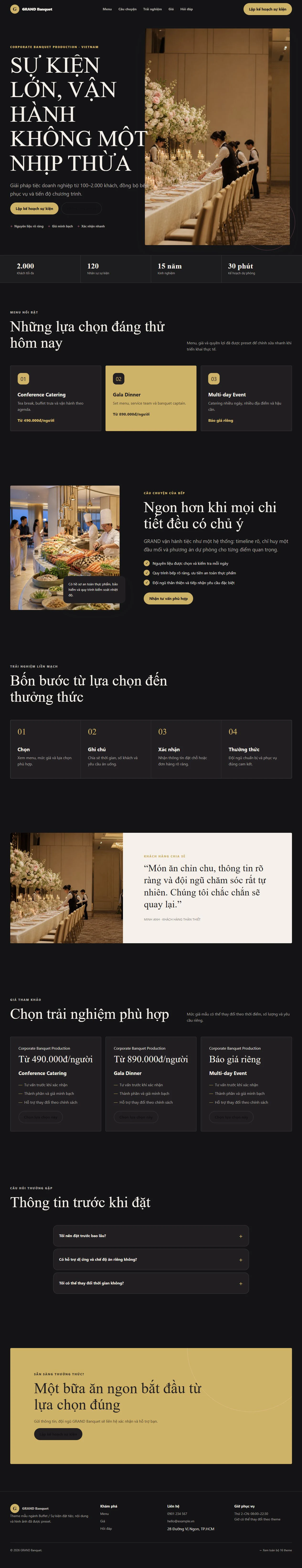 Ảnh xem trước theme GRAND Banquet