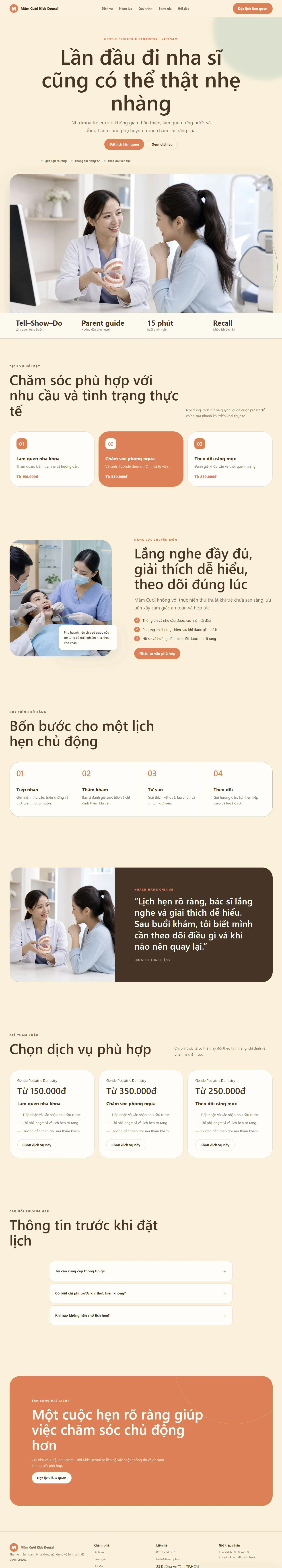 Ảnh xem trước theme Mầm Cười Kids Dental