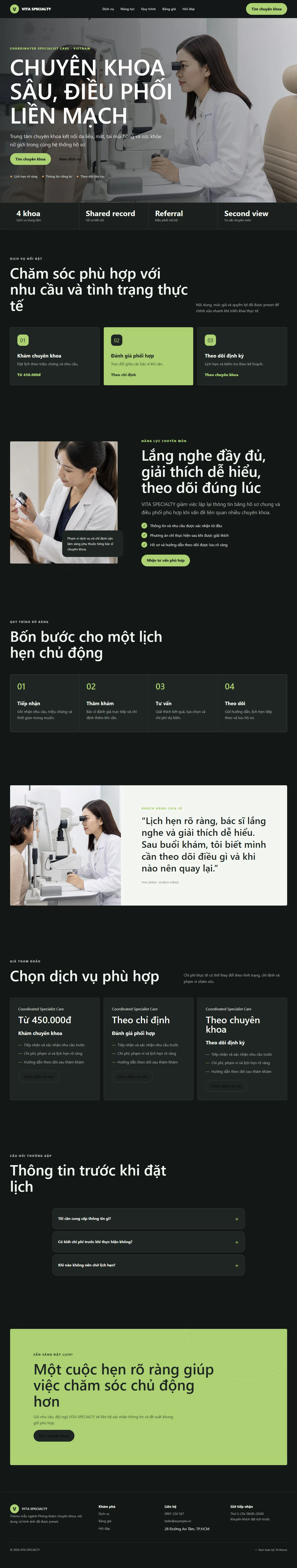 Ảnh xem trước theme VITA SPECIALTY