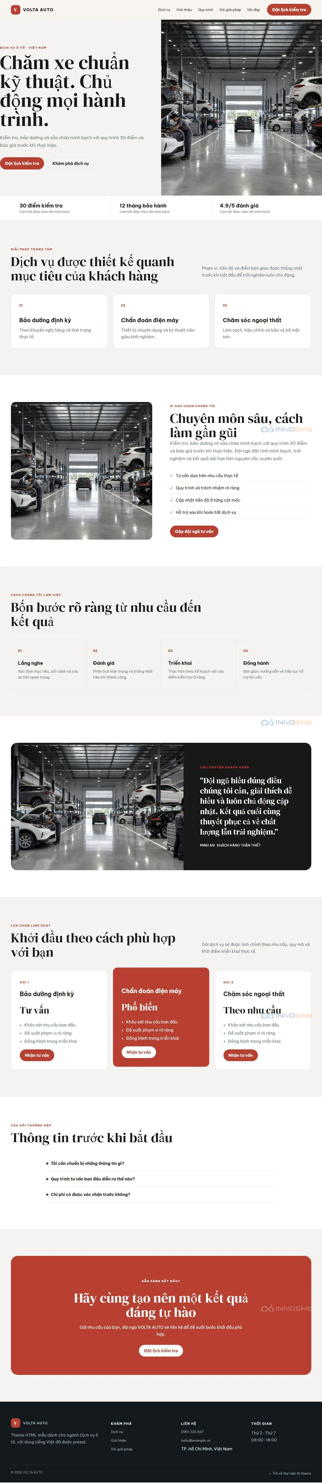 Ảnh xem trước theme VOLTA AUTO