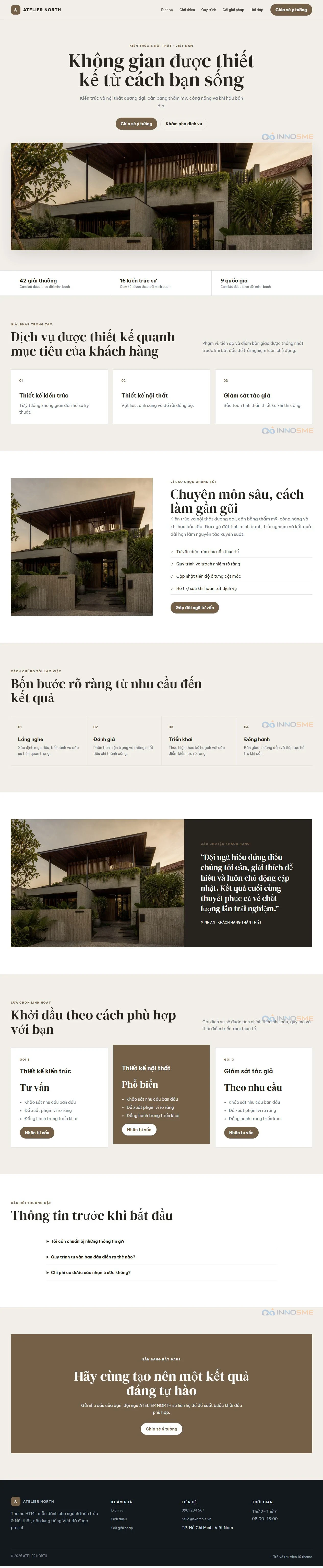 Ảnh xem trước theme ATELIER NORTH