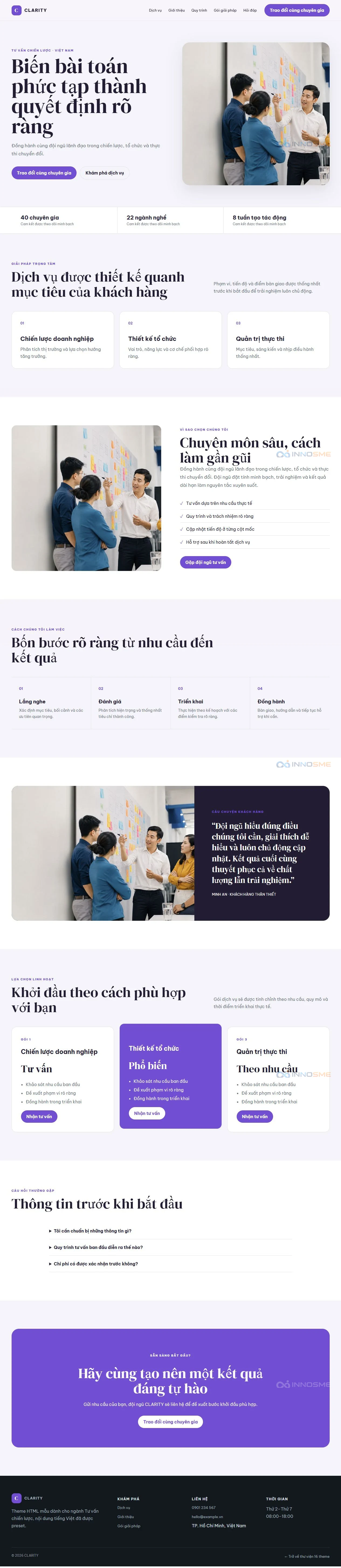 Ảnh xem trước theme CLARITY
