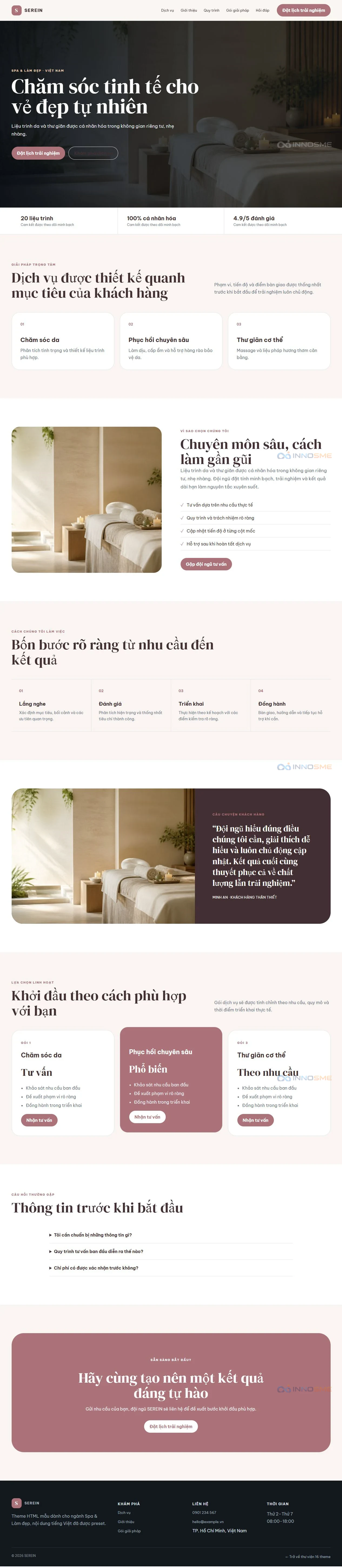 Ảnh xem trước theme SEREIN