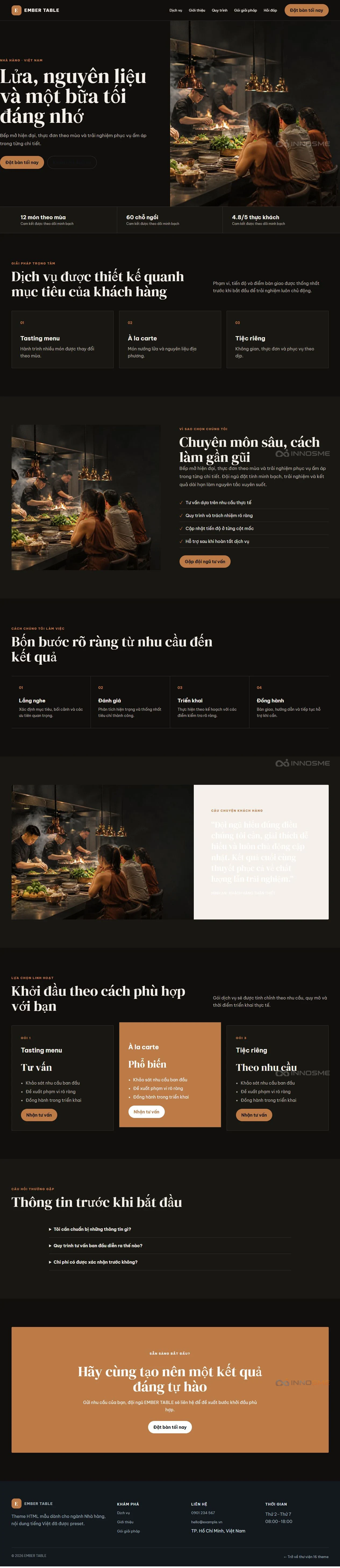 Ảnh xem trước theme EMBER TABLE