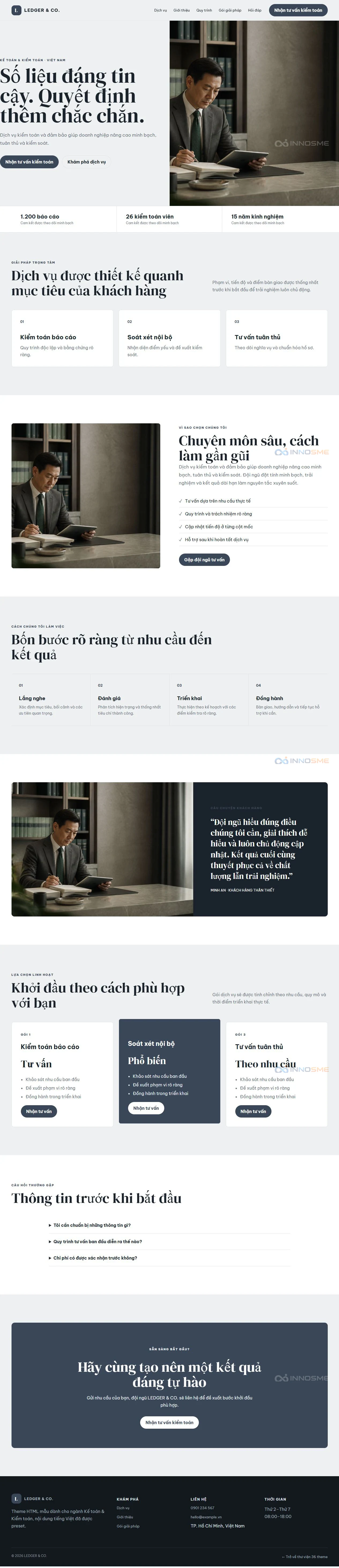 Ảnh xem trước theme LEDGER & CO.