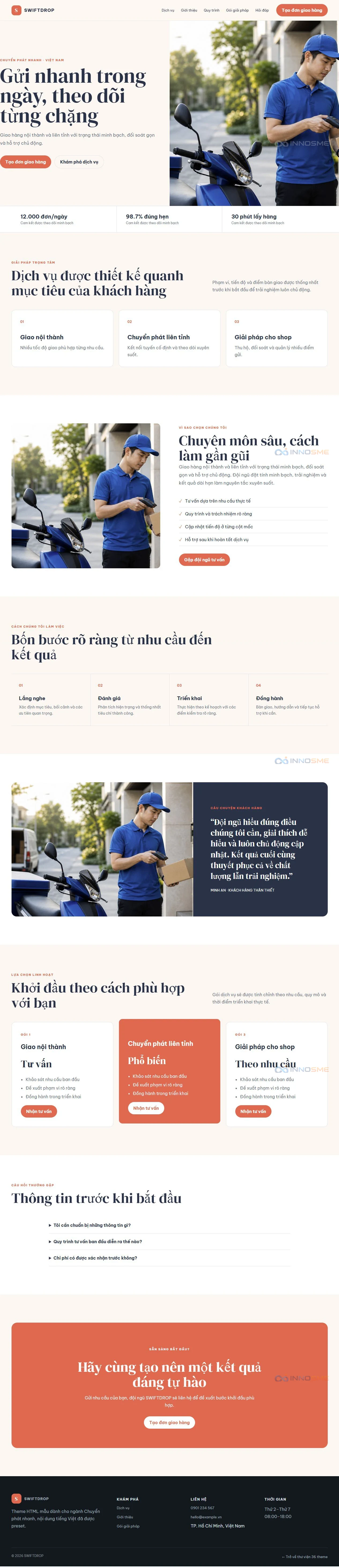 Ảnh xem trước theme SWIFTDROP