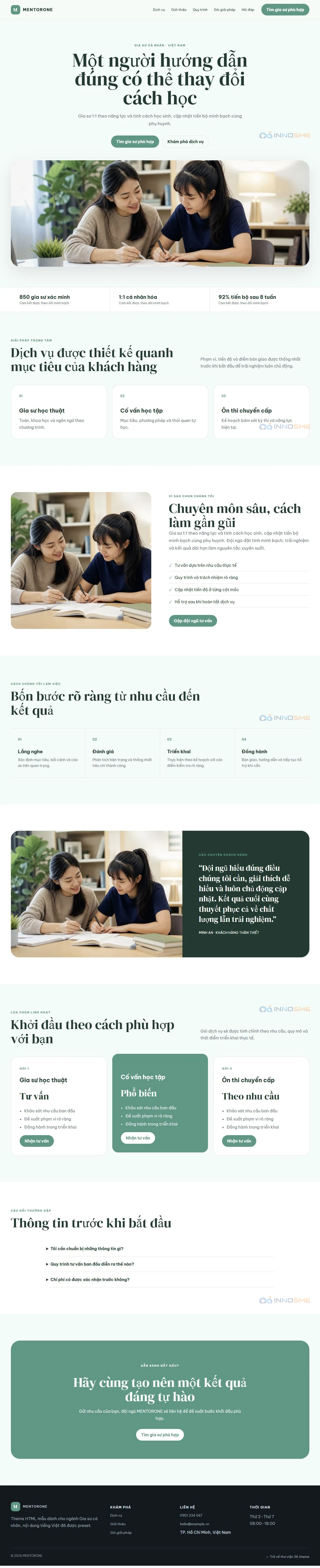Ảnh xem trước theme MENTORONE