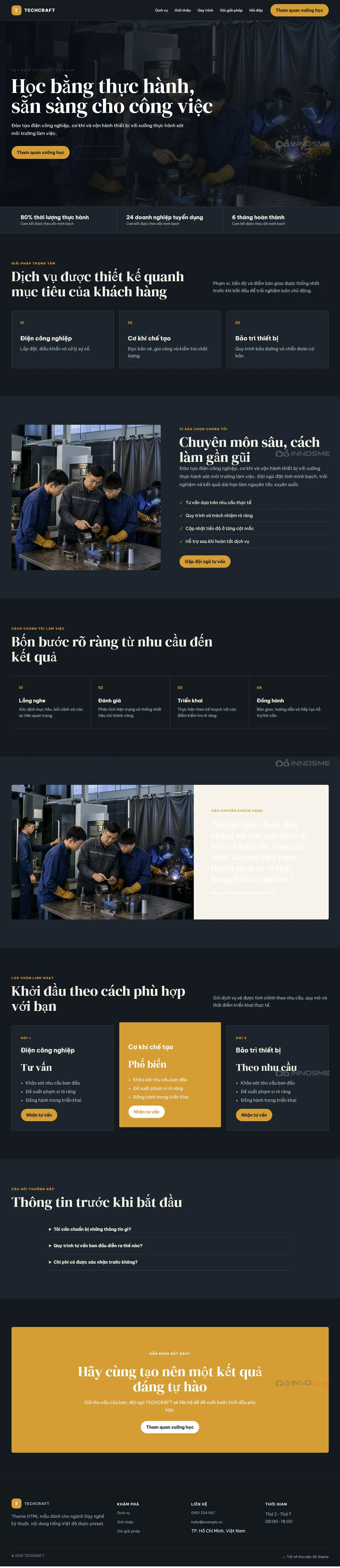 Ảnh xem trước theme TECHCRAFT