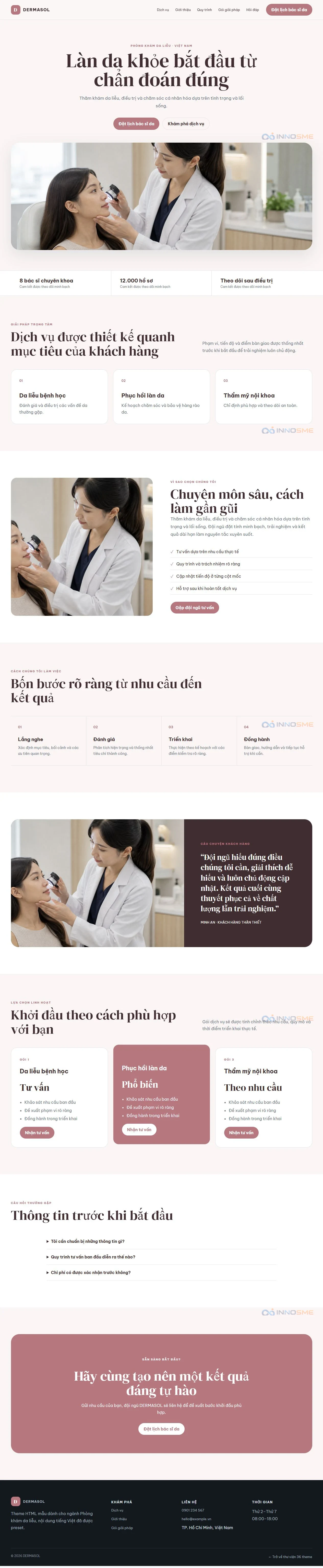 Ảnh xem trước theme DERMASOL