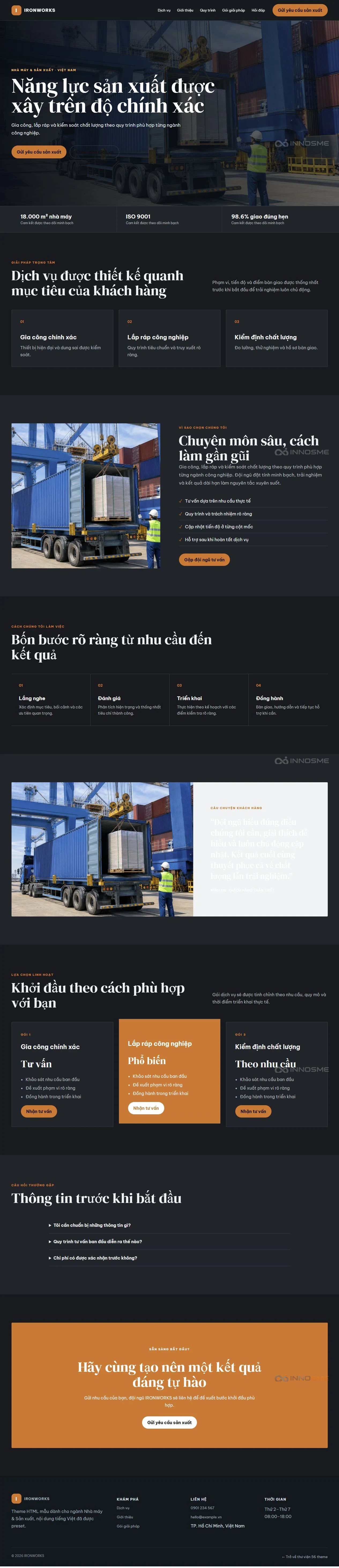 Ảnh xem trước theme IRONWORKS