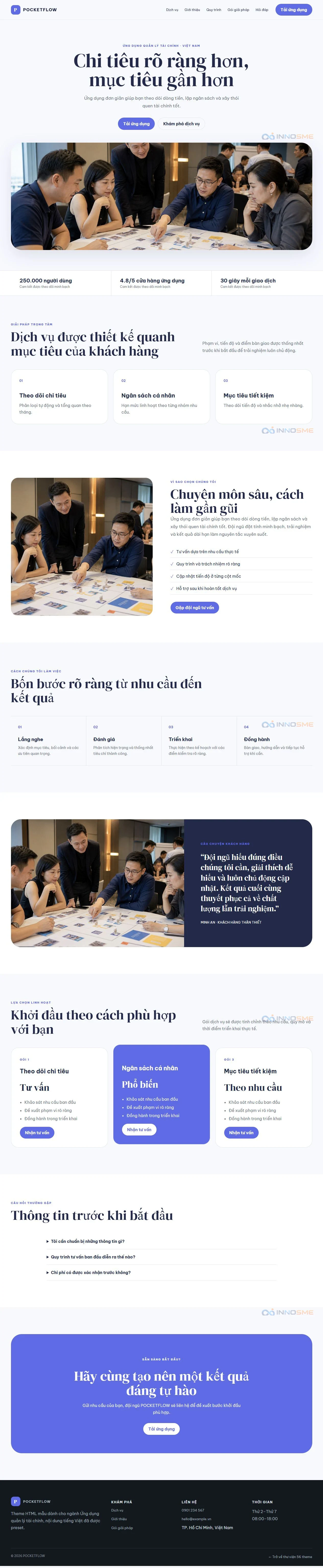 Ảnh xem trước theme POCKETFLOW