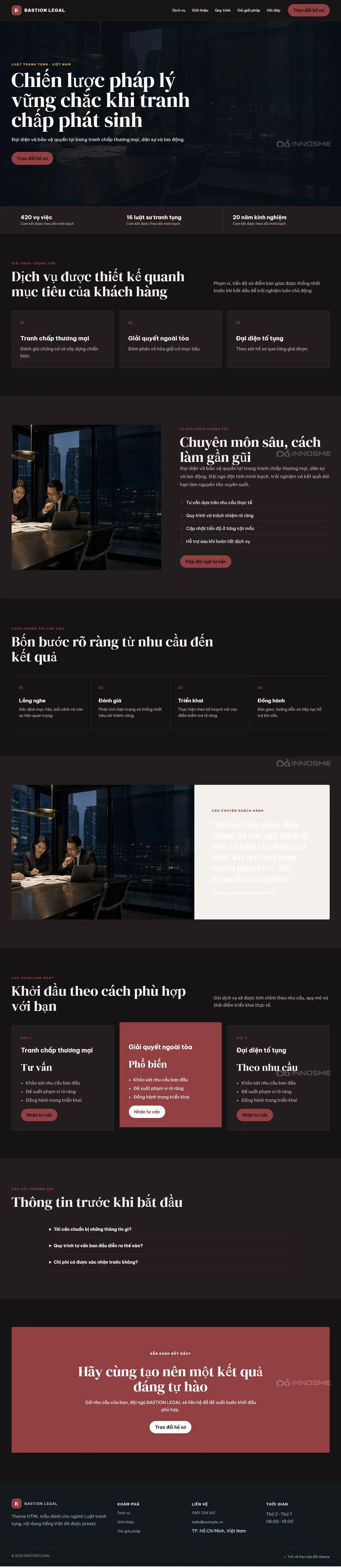 Ảnh xem trước theme BASTION LEGAL