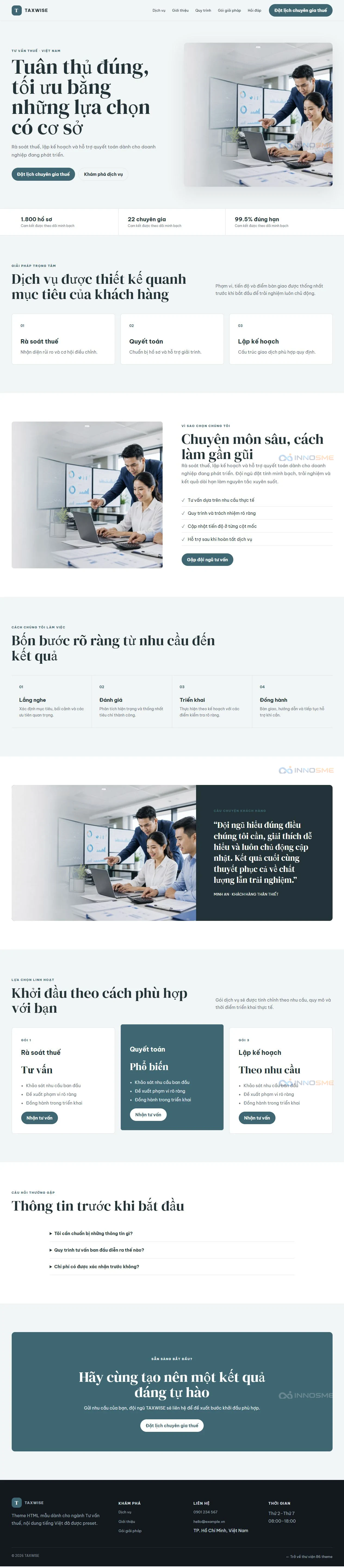 Ảnh xem trước theme TAXWISE