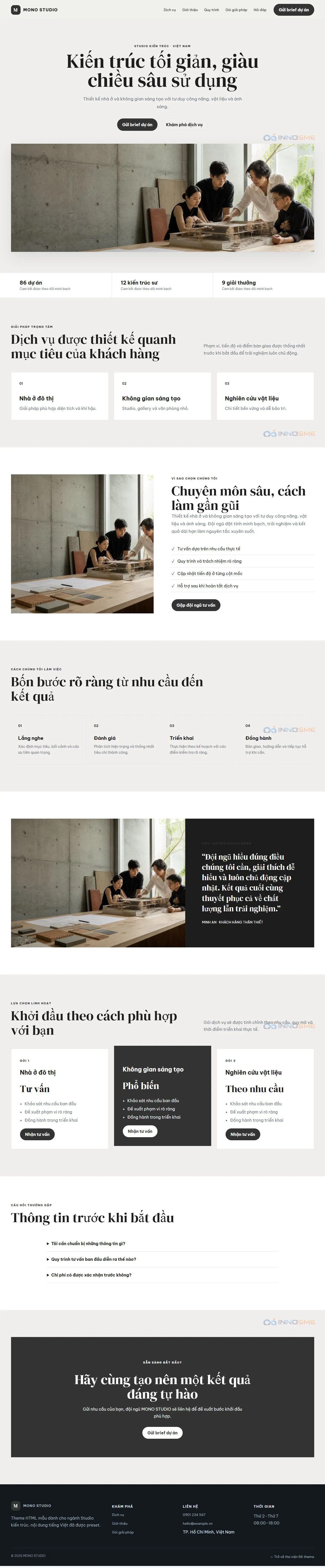 Ảnh xem trước theme MONO STUDIO