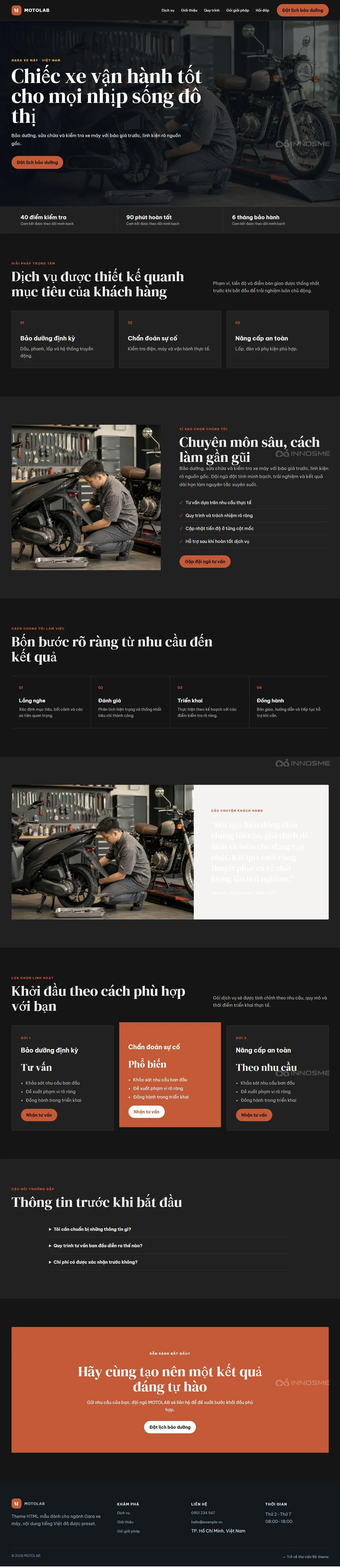Ảnh xem trước theme MOTOLAB