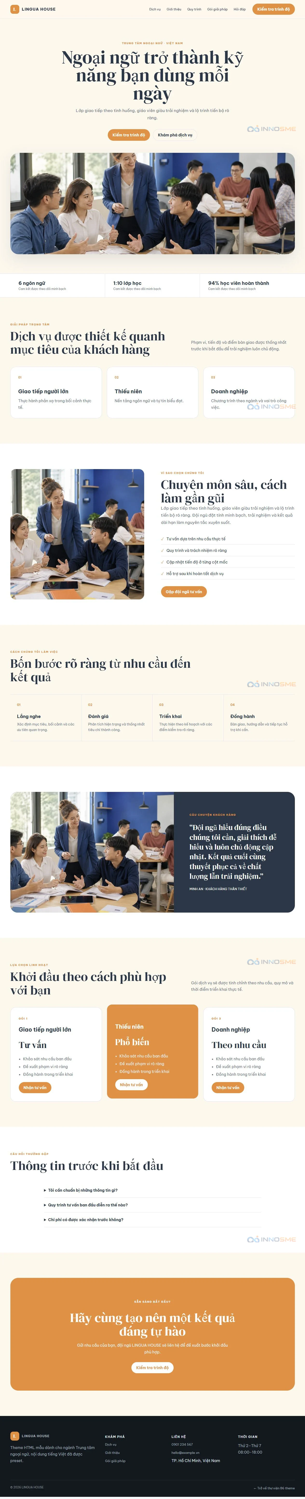 Ảnh xem trước theme LINGUA HOUSE