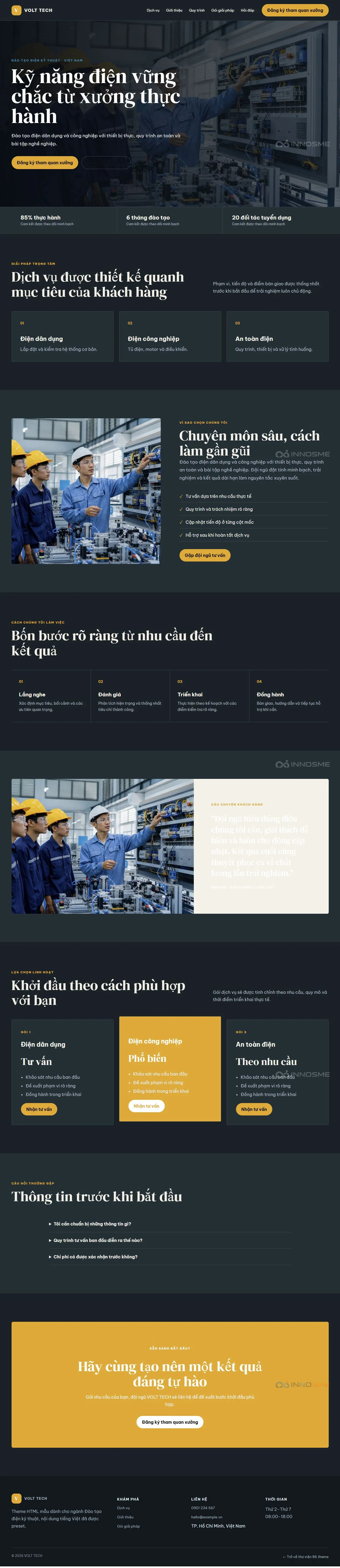 Ảnh xem trước theme VOLT TECH