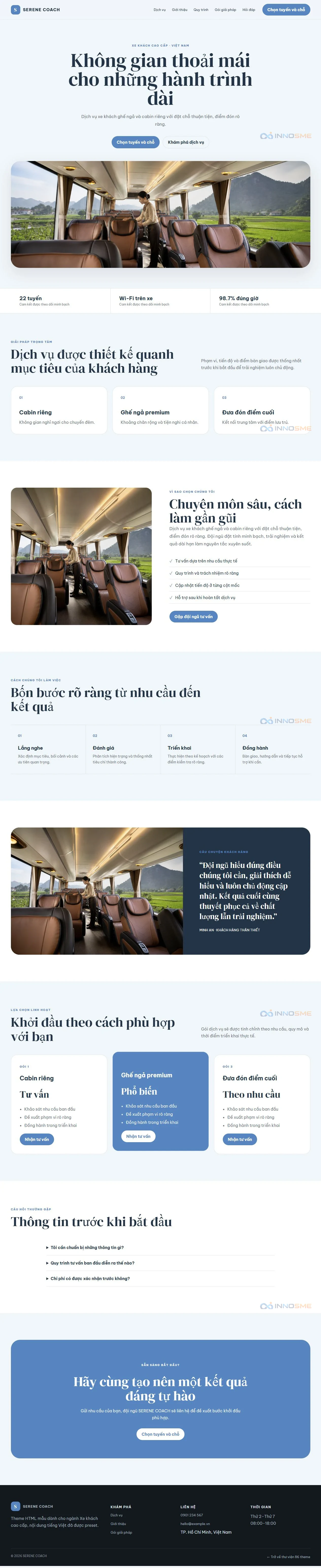 Ảnh xem trước theme SERENE COACH